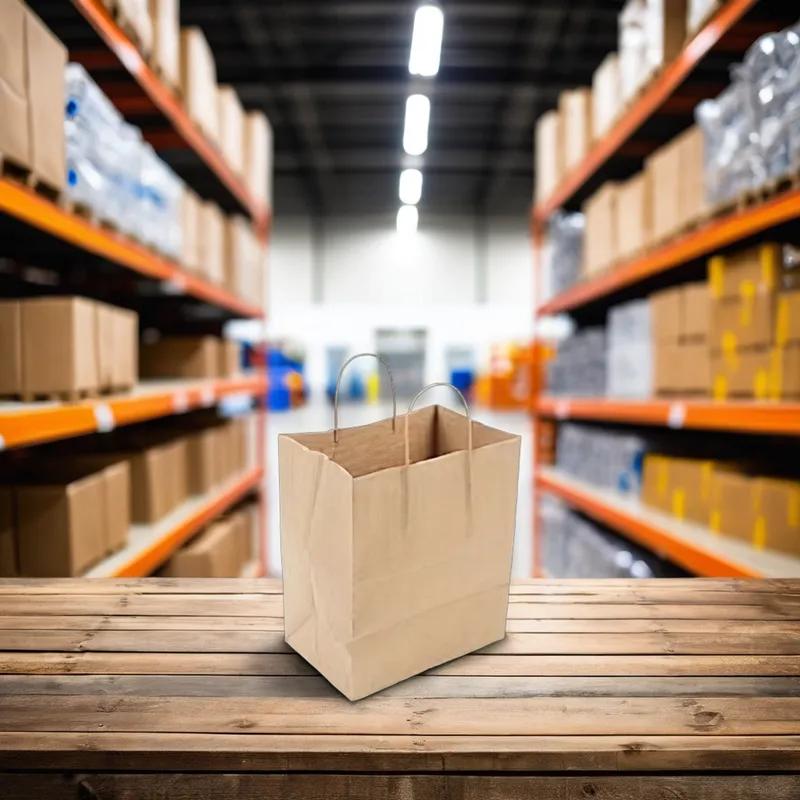 Victoria Bay Shopper Bag 18X7X18.75 IN Paper Kraft Gusset 200/Case