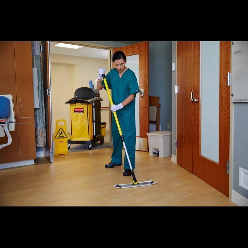 Hygen™ Mop Handle 4-8FT Yellow Aluminum Extension Quick Connect 1/Each