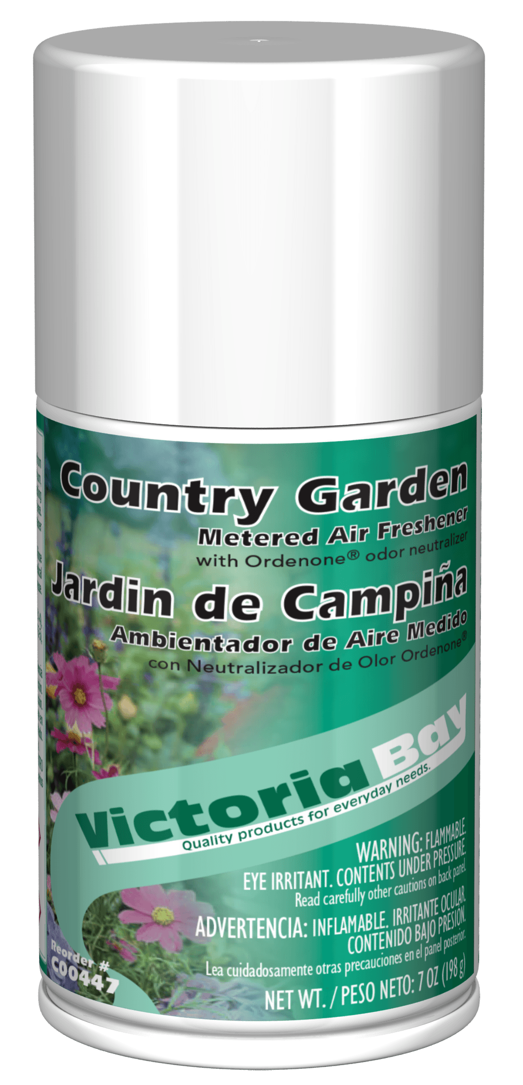 Victoria Bay Air Freshener & Deodorizer Country Garden Aerosol 7 OZ Metered 12/Case