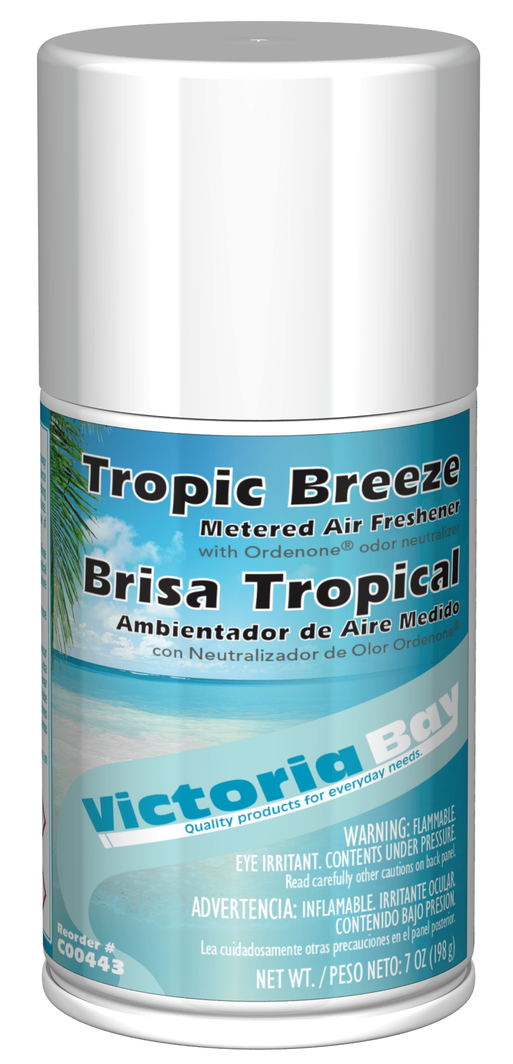 Victoria Bay Air Freshener & Deodorizer Tropic Breeze Aerosol 7 OZ Metered 12/Case