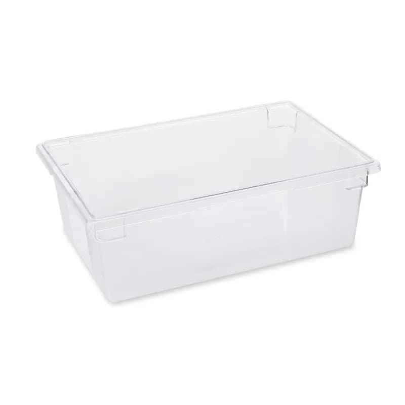 Food Tote Box 26X18X9 IN 12.5 GAL Clear PC Food Safe 1/Each