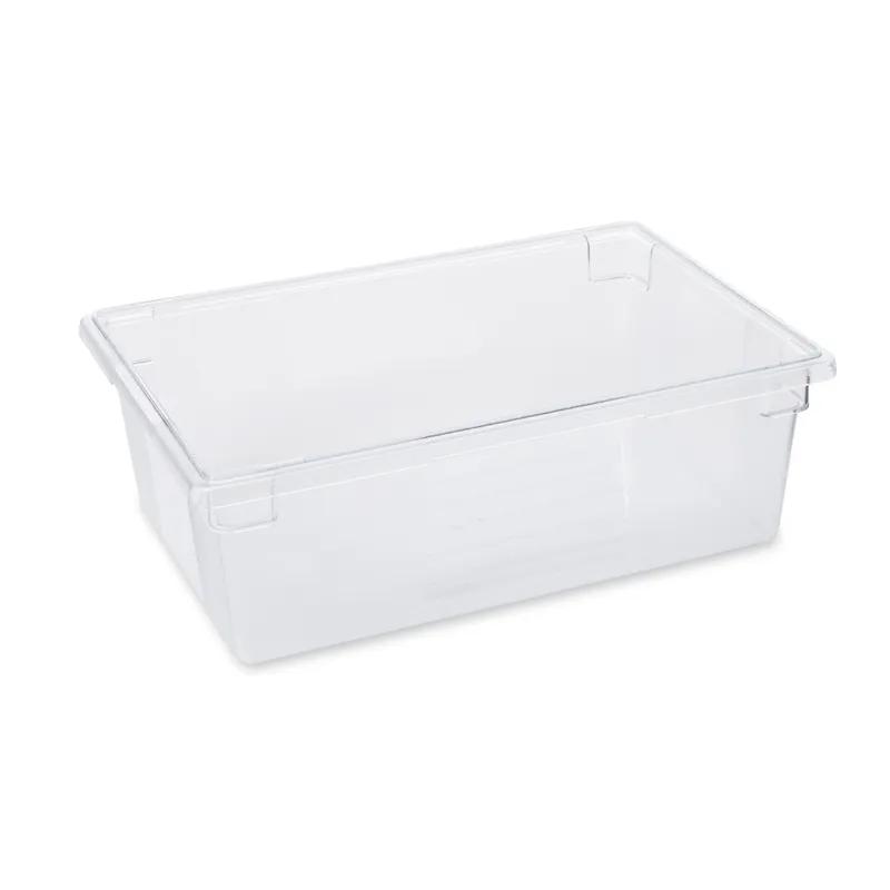 Food Tote Box 26X18X9 IN 12.5 GAL Clear PC Food Safe 1/Each