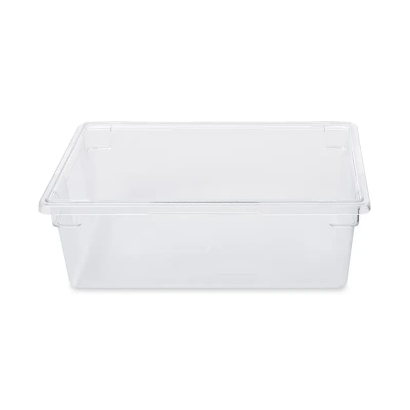 Food Tote Box 26X18X9 IN 12.5 GAL Clear PC Food Safe 1/Each
