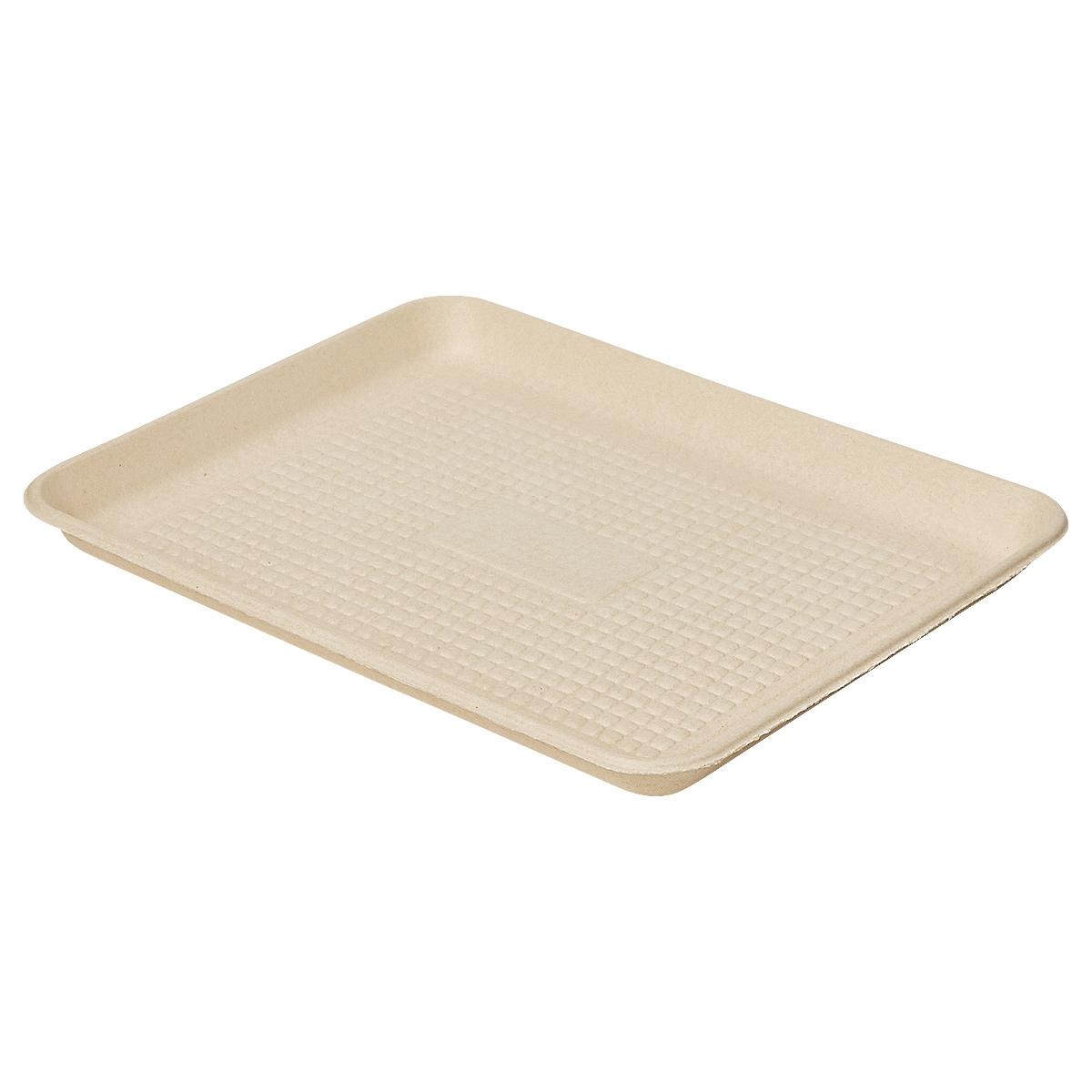 Victoria Bay Food Tray 9X12 IN Molded Fiber Natural 125 Count/Pack 2 Packs/Case 250 Count/Case