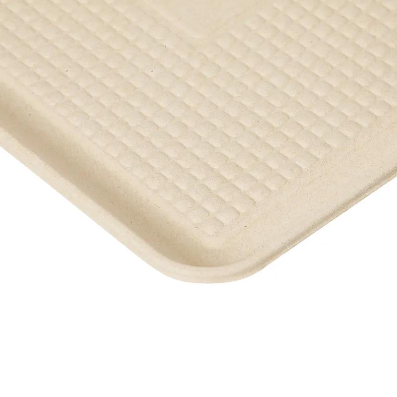 Victoria Bay Food Tray 9X12 IN Molded Fiber Natural 125 Count/Pack 2 Packs/Case 250 Count/Case