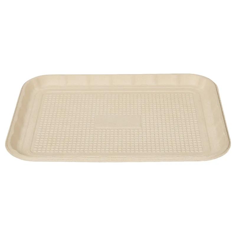 Victoria Bay Food Tray 12X16 IN Molded Fiber Natural 100 Count/Pack 2 Packs/Case 200 Count/Case
