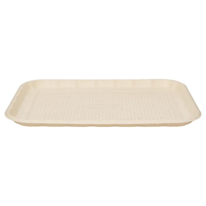 Victoria Bay Food Tray 12X16 IN Molded Fiber Natural 100 Count/Pack 2 Packs/Case 200 Count/Case