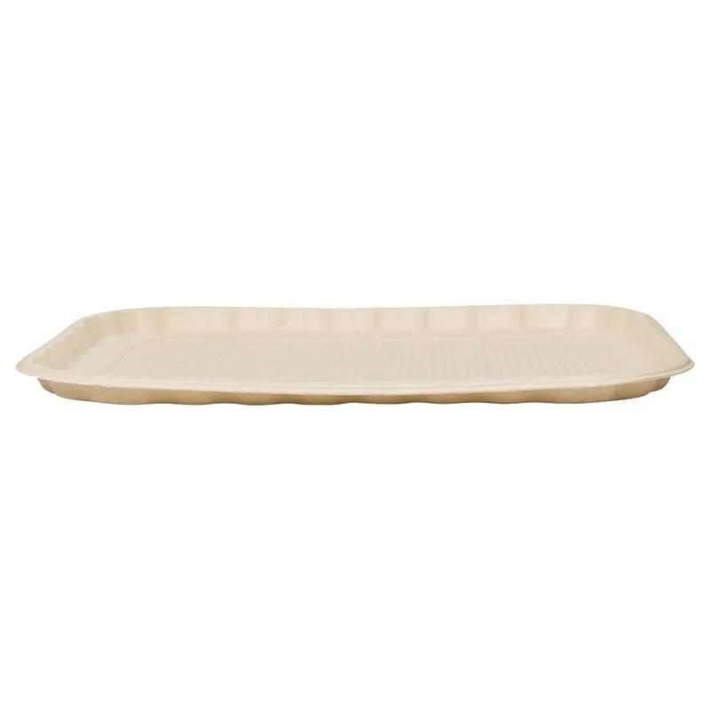 Victoria Bay Food Tray 14X18 IN Molded Fiber Natural 50 Count/Pack 2 Packs/Case 100 Count/Case