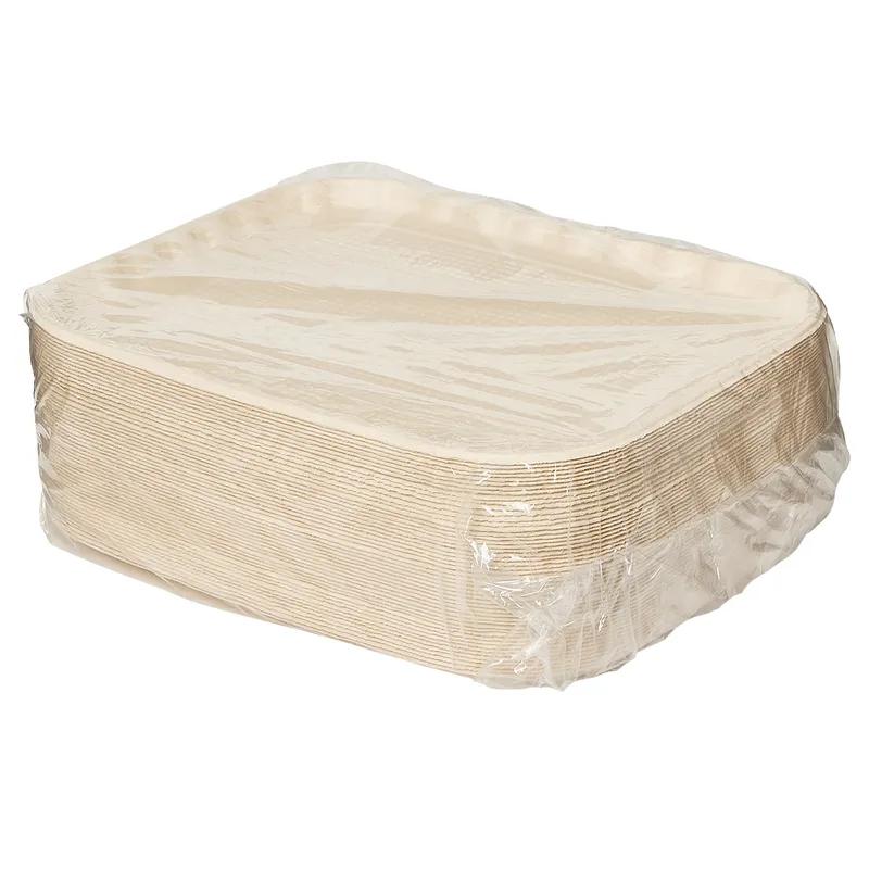Victoria Bay Food Tray 14X18 IN Molded Fiber Natural 50 Count/Pack 2 Packs/Case 100 Count/Case