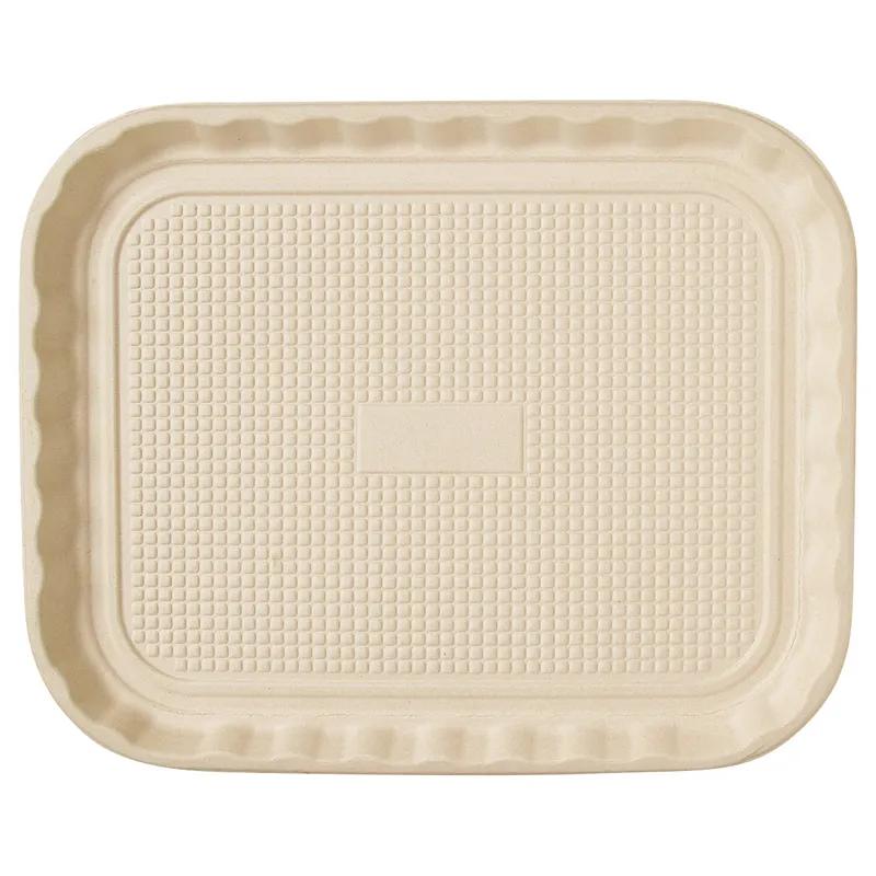 Victoria Bay Food Tray 14X18 IN Molded Fiber Natural 50 Count/Pack 2 Packs/Case 100 Count/Case