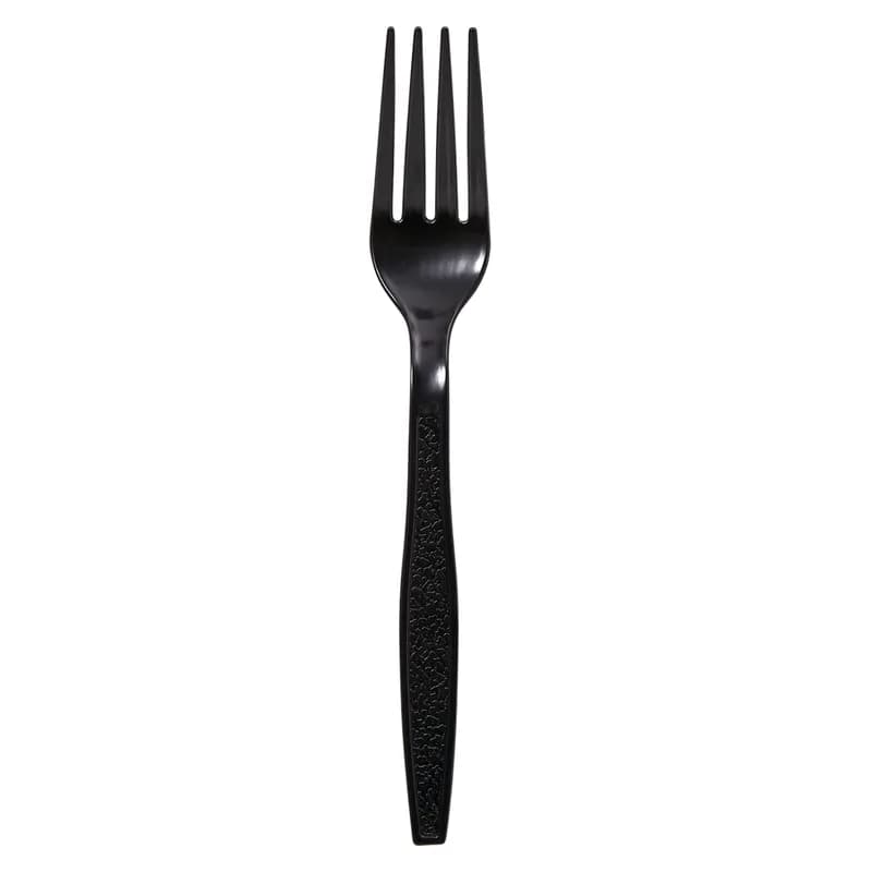 Victoria Bay Fork PS Black Extra Heavy Unwrapped 100 Count/Pack 10 Packs/Case 1000 Count/Case