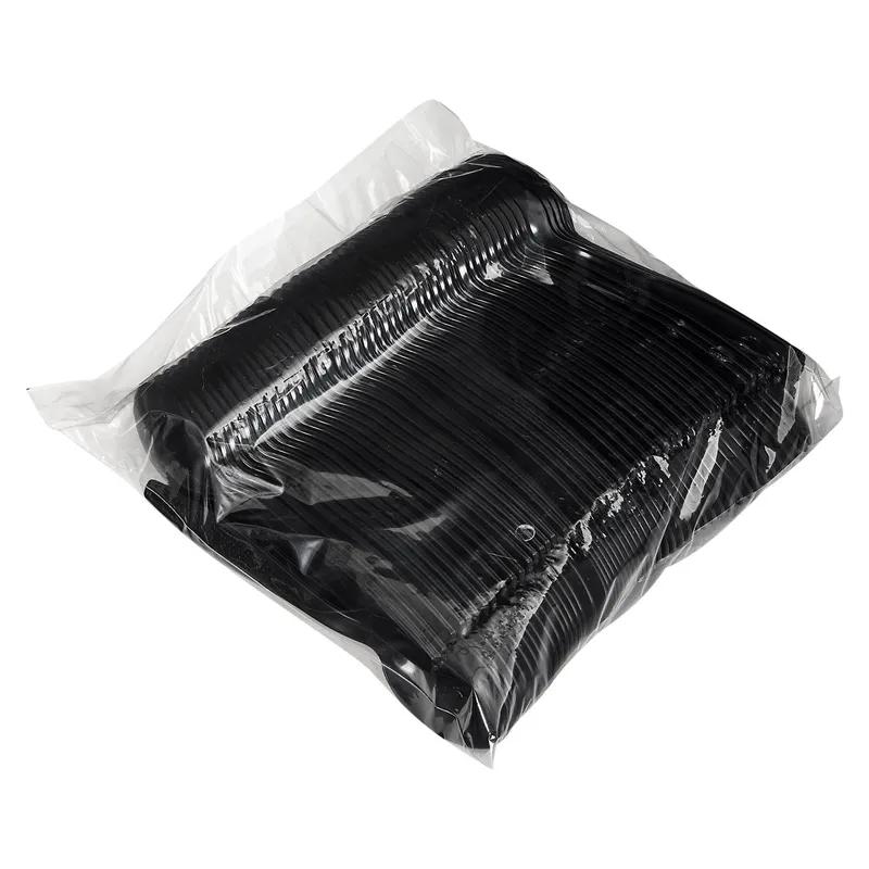 Victoria Bay Teaspoon PS Black Extra Heavy Unwrapped 100 Count/Pack 10 Packs/Case 1000 Count/Case