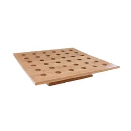 Cone & Temaki Display 3X15.7 IN 36 Compartment Bamboo Natural 1 Count/Case