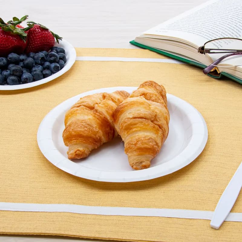 Solo® Plate 6 IN Coated Paper White 8 Bags/Case 1000 Count/Case