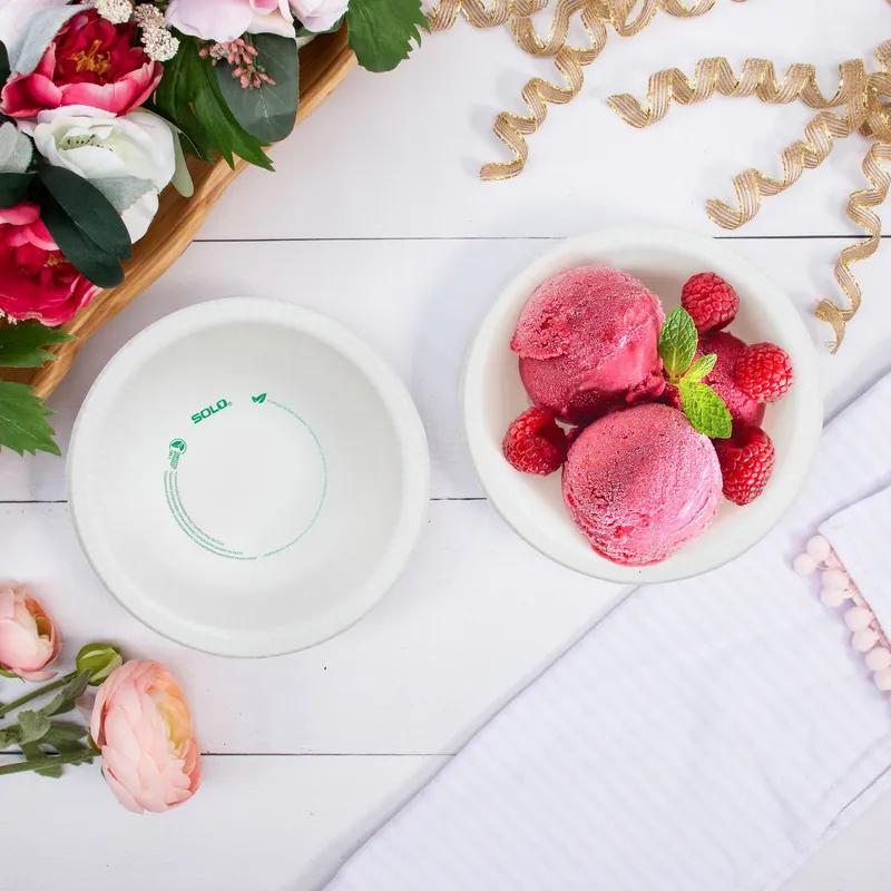 Solo® ProPlanet™ Bowl 12 OZ Coated Paper White Round 8 Bags/Case 1000 Count/Case