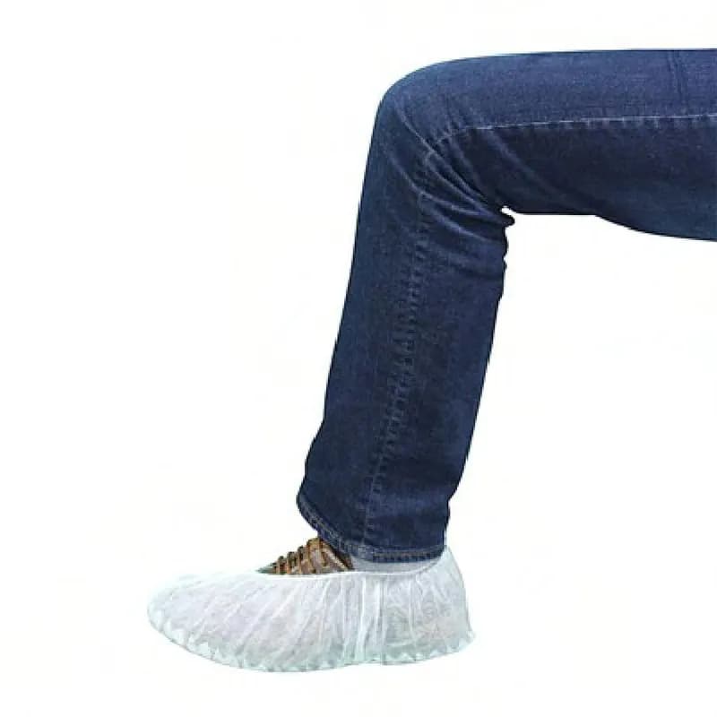 PolyLite® Shoe Cover XXL 18 IN White PP Disposable Non-Skid Water Resistant 150/Case