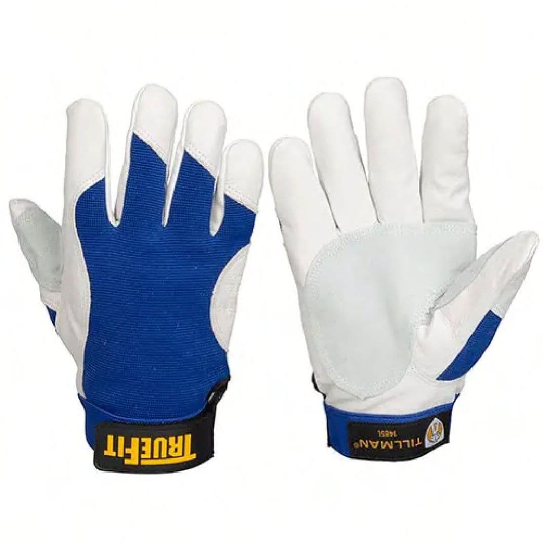 TrueFit® Gloves XL White Blue Pigskin Leather Thinsulate™ lined 2/Case