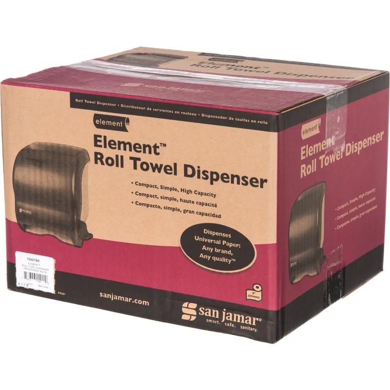 San Jamar Classic Element Paper Towel Dispenser Lever Black 1/Each