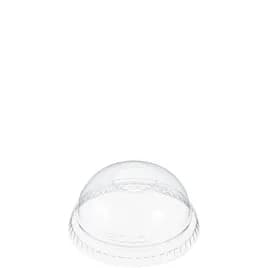 Dart® Lid Dome 3.07X1.409 IN PET Clear For 7 OZ Cold Cup With Hole Freezer Safe 125 Count/Pack 20 Packs/Case