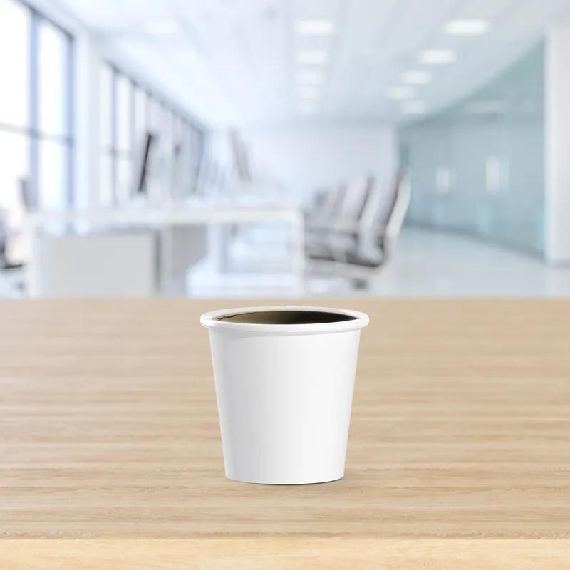 Solo® Hot Cup 4 OZ SSP White 50 Count/Pack 20 Packs/Case 1000 Count/Case