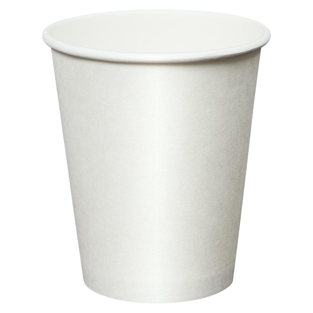 Victoria Bay Hot Cup 8 OZ Paper White 80MM 50 Count/Pack 20 Packs/Case 1000 Count/Case