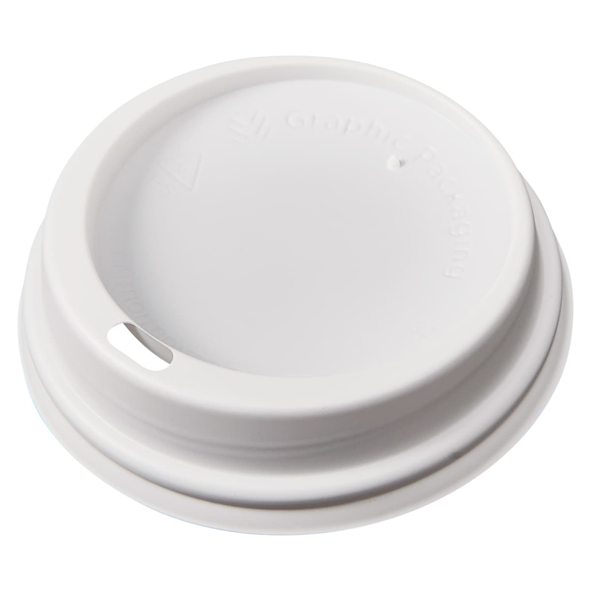 Victoria Bay Lid Dome 80MM PS White For 8 OZ Hot Cup 100 Count/Pack 10 Packs/Case 1000 Count/Case