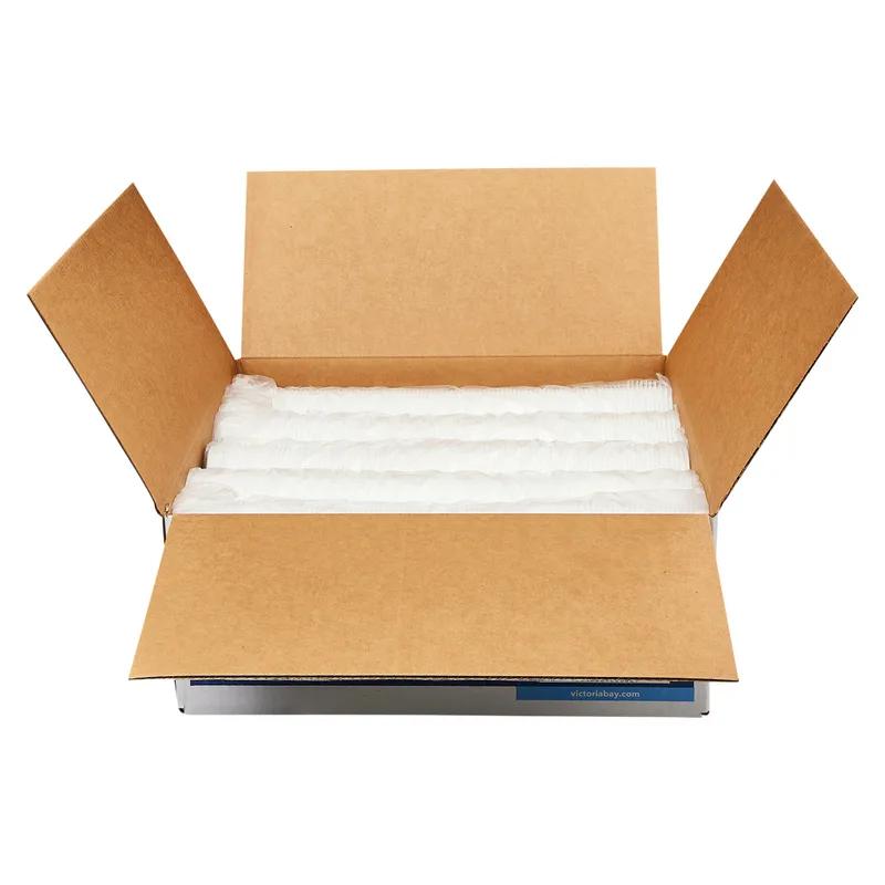 Victoria Bay Lid Flat 80MM PS White For Hot Cup 100 Count/Pack 10 Packs/Case 1000 Count/Case