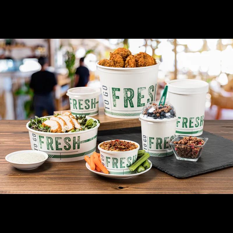 TO GO FRESH™ Bucket & Tub 54 OZ White Short 165/Case