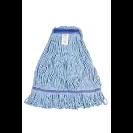 Mop Head Large (LG) Blue Cotton Blend (80% Cotton, 20% Polyester) 1IN Narrow Headband Looped 1/Each