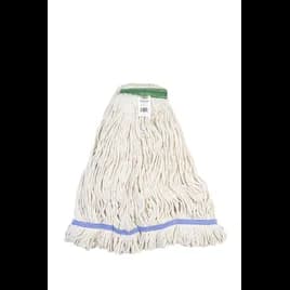 Mop Head XL White Cotton Blend (80% Cotton, 20% Polyester) 1IN Narrow Headband Looped 1/Each