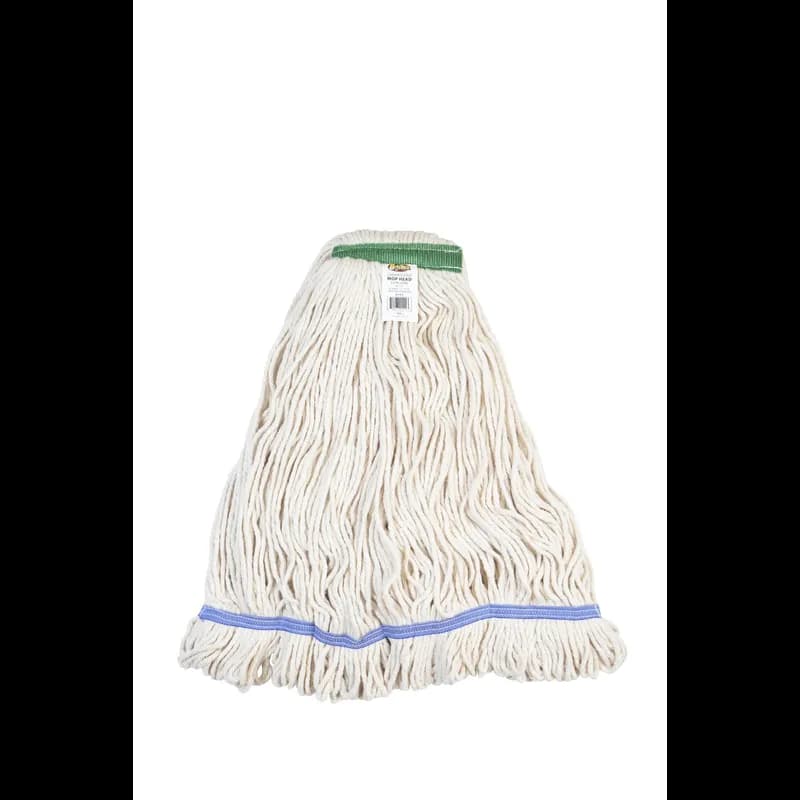 Mop Head XL White Cotton Blend (80% Cotton, 20% Polyester) 1IN Narrow Headband Looped 1/Each