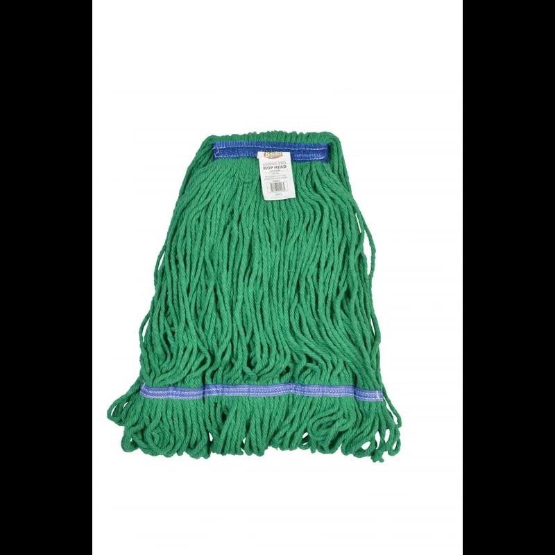 Mop Head Medium (MED) Green Cotton Blend (80% Cotton, 20% Polyester) 1IN Narrow Headband Looped 1/Each
