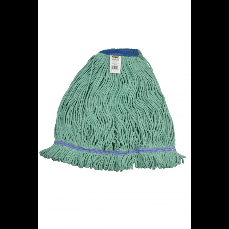 Mop Head Large (LG) Green Cotton Blend (80% Cotton, 20% Polyester) 1IN Narrow Headband 1/Each