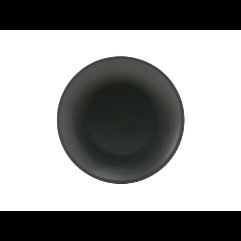 Plate 7.125 IN China Matte Black Round Coupe Fully Vitrified Dual Ovenable Dishwasher Safe 36/Case