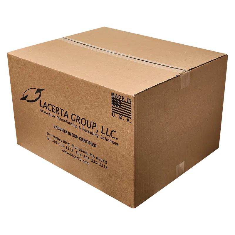 Fresh N' Sealed® Deli Container Hinged With Flat Lid 11 OZ 3 Compartment PET Clear Rectangle 260/Case