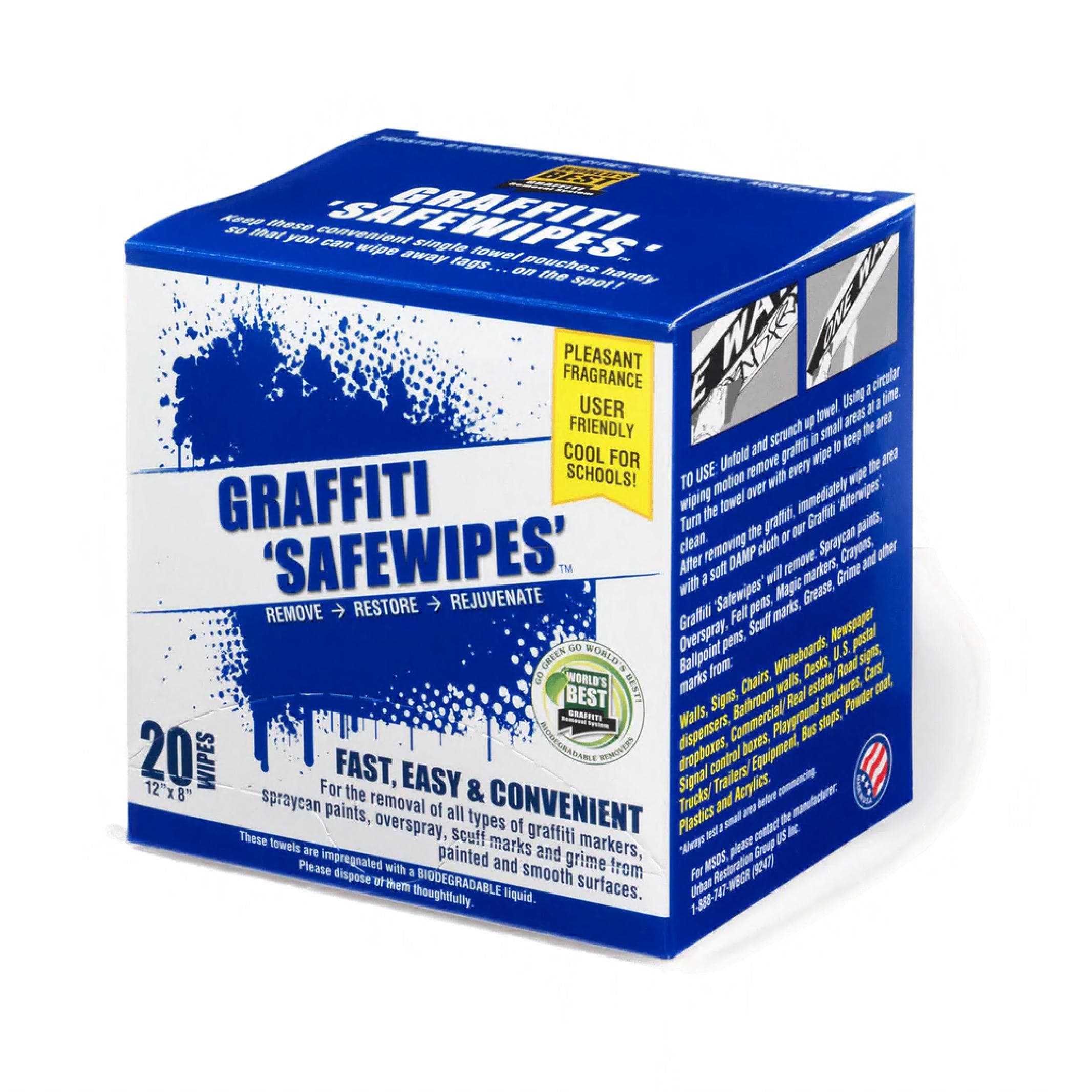 Safewipes Pleasant Scent Graffiti Remover 8X12 IN Non-Toxic Wipes 20/Case