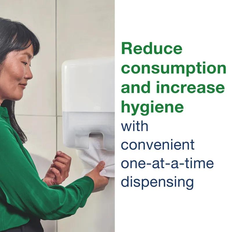 Tork H2 Folded Paper Towel 9.45X8.3 IN 3.15X8.3 IN White Multifold Embossed Premium Refill Compressed 200 Count/Pack