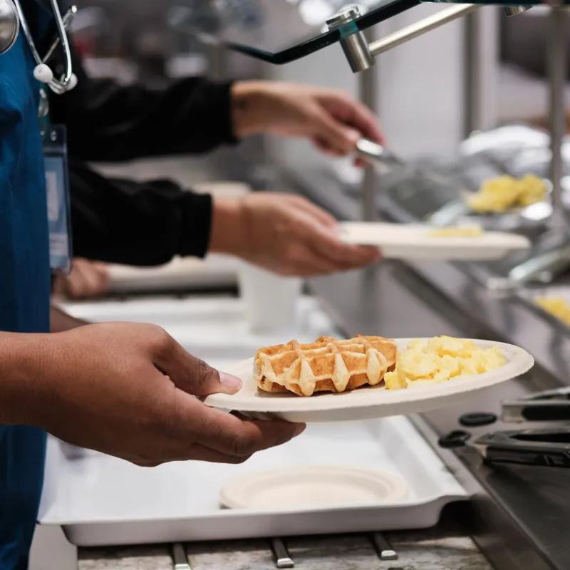 Dart® Plate 9X0.78 IN Fiber Blend Natural 125 Count/Bag 4 Bags/Case 500 Count/Case