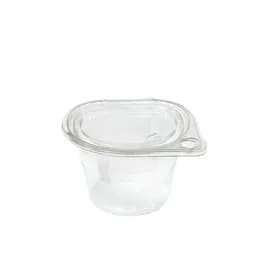 Parfait Dessert Container Base & Lid Combo 9 OZ PET Flat Panel Tamper-Evident 500/Case