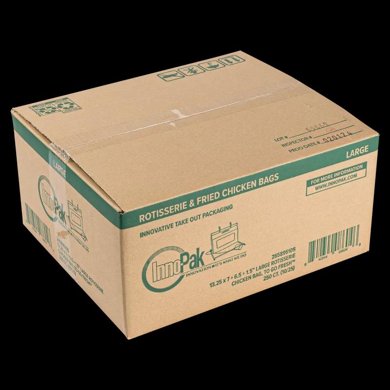 TO GO FRESH™ Rotisserie Chicken Bag Large (LG) With Handle Vented 250/Case