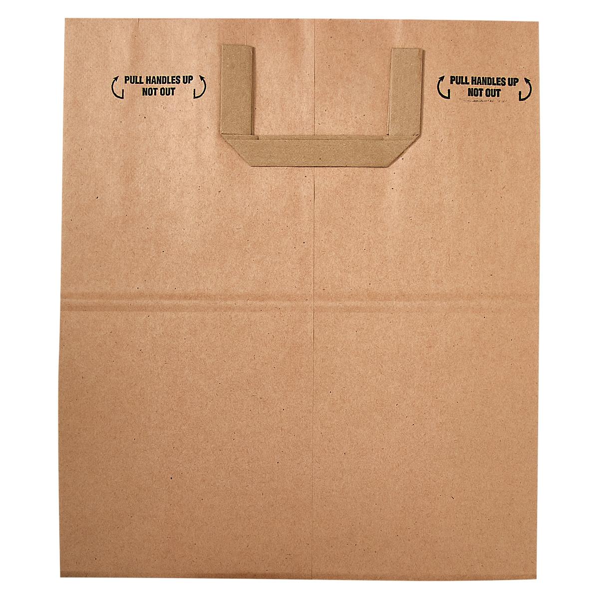 Duro® Bag 12X7X14 IN 1/7 Paper Kraft Gusset With Handle 300/Bundle