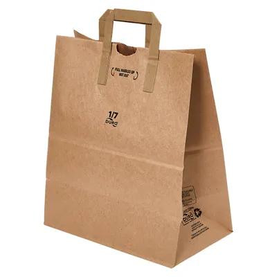 Duro® Bag 12X7X14 IN 1/7 Paper Kraft Gusset With Handle 300/Bundle