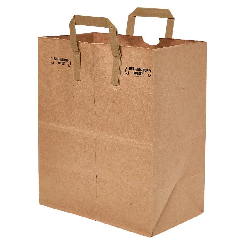 Duro® Bag 12X7X14 IN 1/7 Paper Kraft Gusset With Handle 300/Bundle