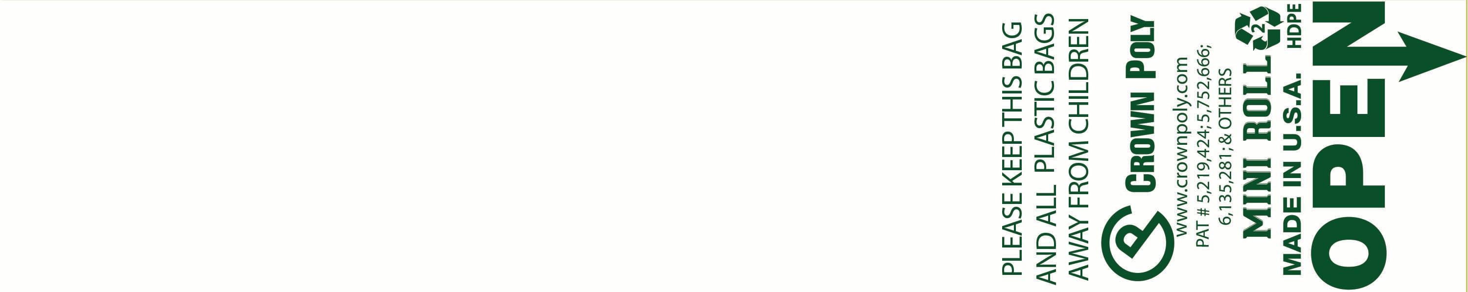 Bag 15X20 IN White Roll 3600/Case