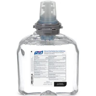 Purell® Hand Sanitizer Foam 1200 mL 3.41X5.47X8.25 IN Fragrance Free 72% Ethyl Alcohol For TFX 2/Case