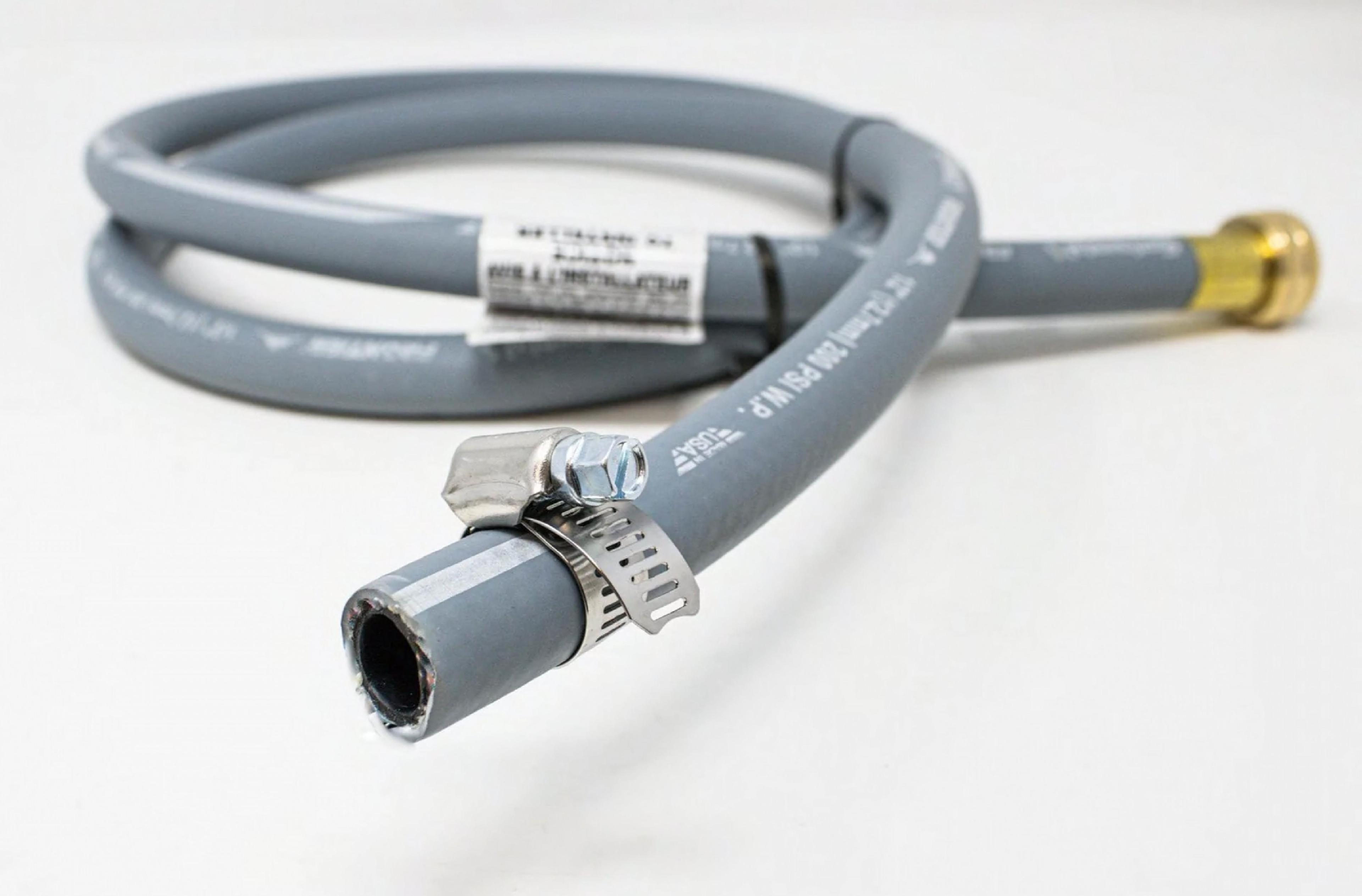 Water Supply Hose With Clamp 1/Each