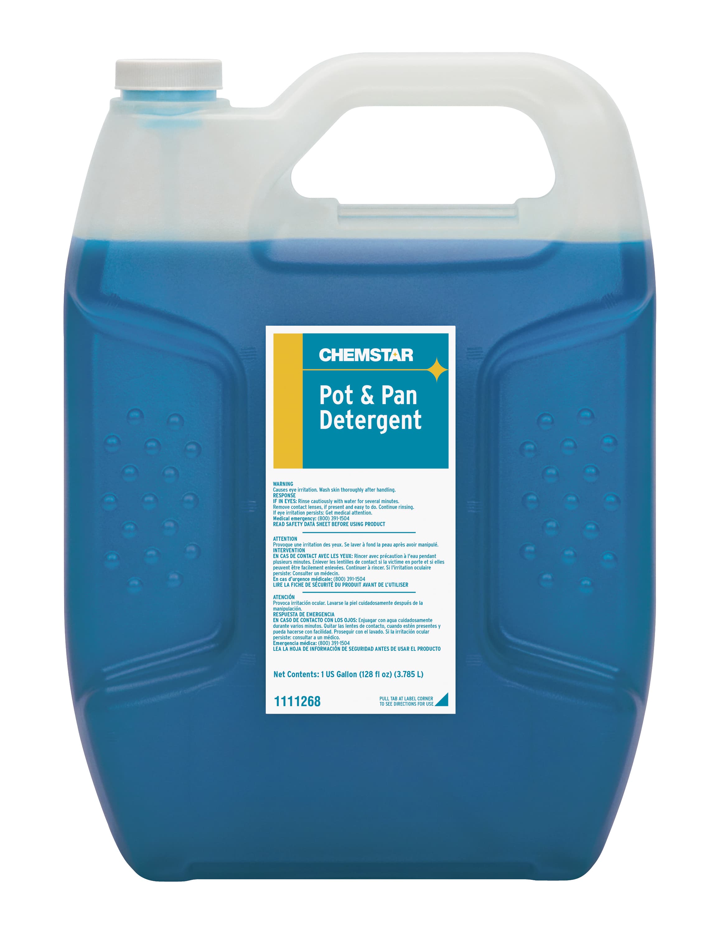 Rush Manual Pot & Pan Detergent 1 GAL Liquid 2/Case