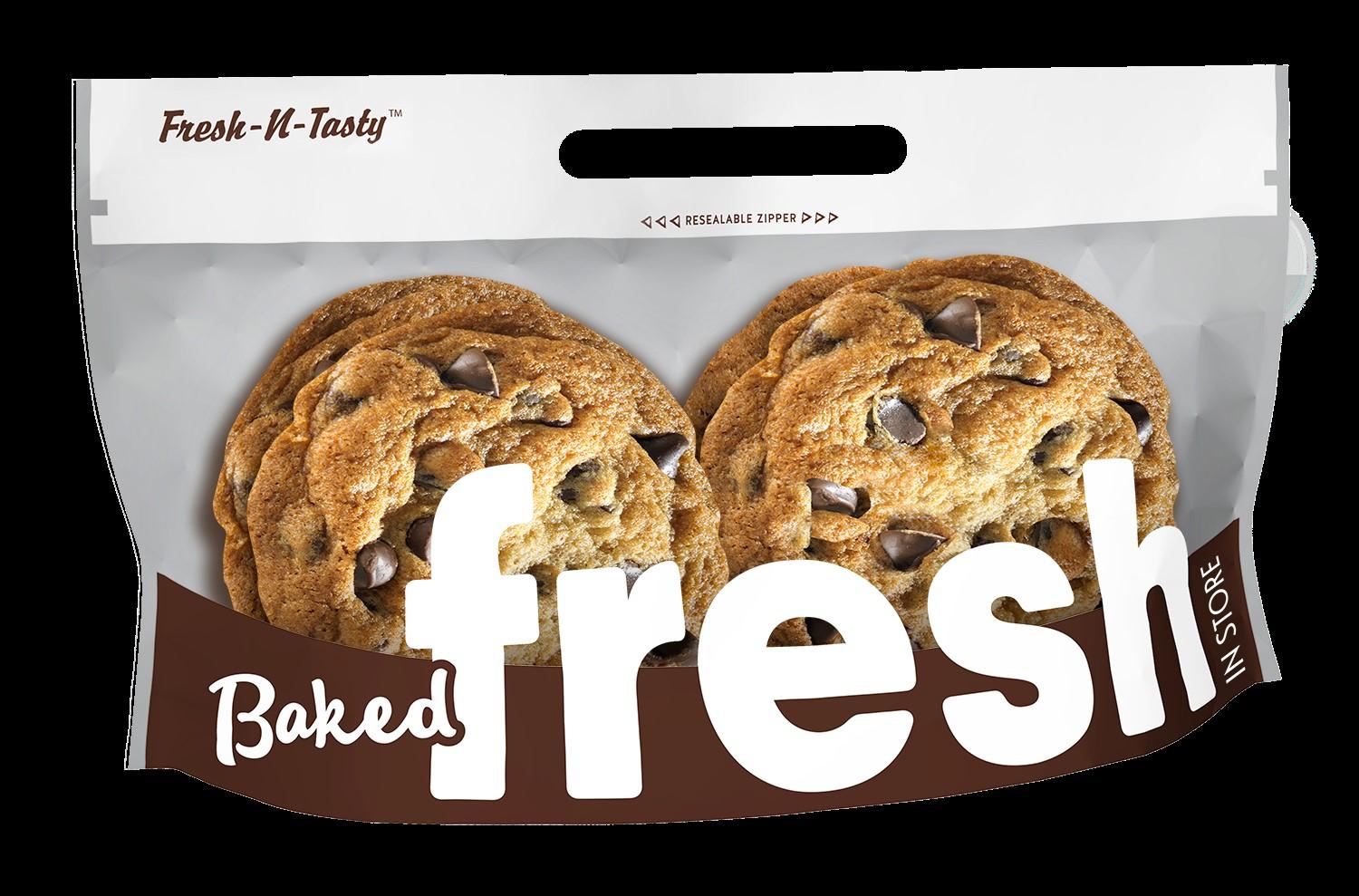 Bakery Cookie Bag 10.75X6.5X4 IN Brown White 250/Case