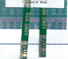 Bok Choy Twist Tie 18X0.375 IN Foil-Lined Paper Green 300/Pack