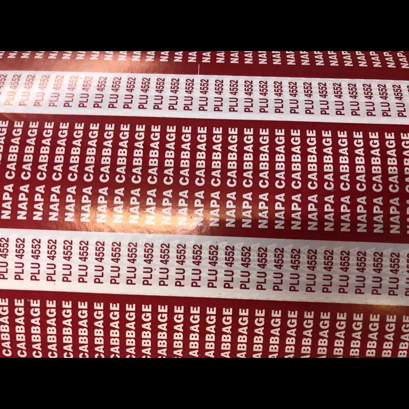 Napa Cabbage Twist Tie 18X0.375 IN Foil-Lined Paper Red 300/Pack